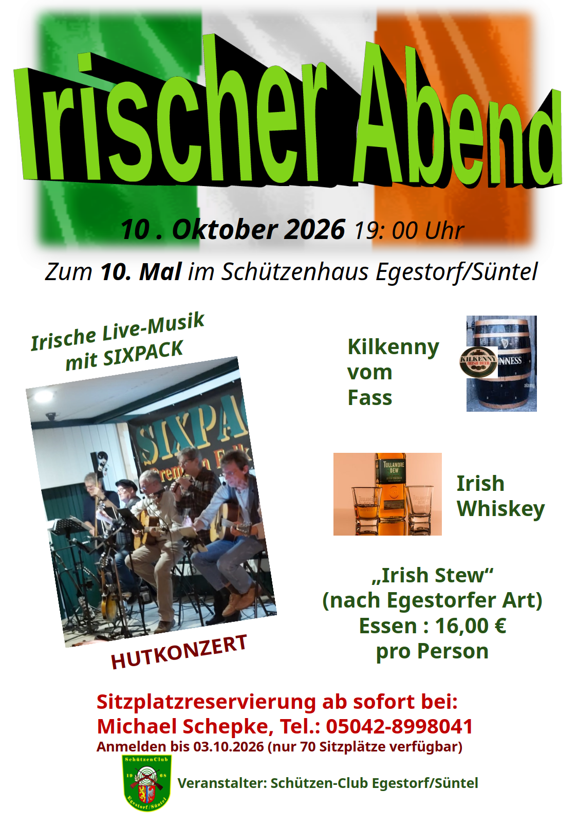 Plakat Irischer Abend